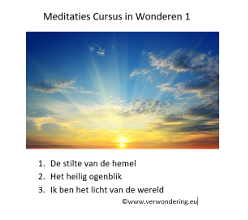 meditaties cursus in wonderen